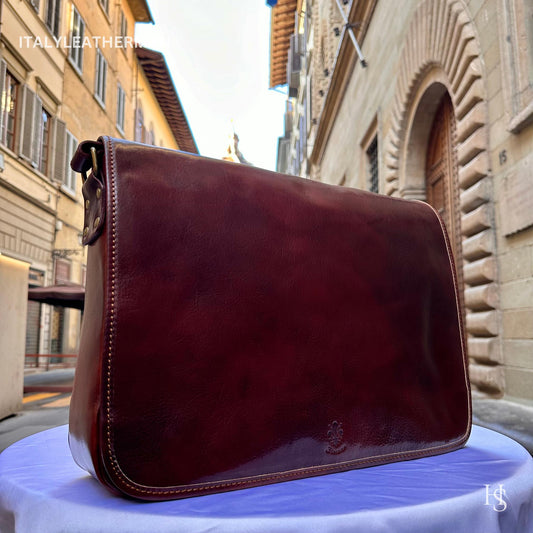 Italian Handmade Leather Satchels Bags for Men | Elevate Your Style with Exquisite Craftsmanship made in Italy from Florence - Italy Leather Shop