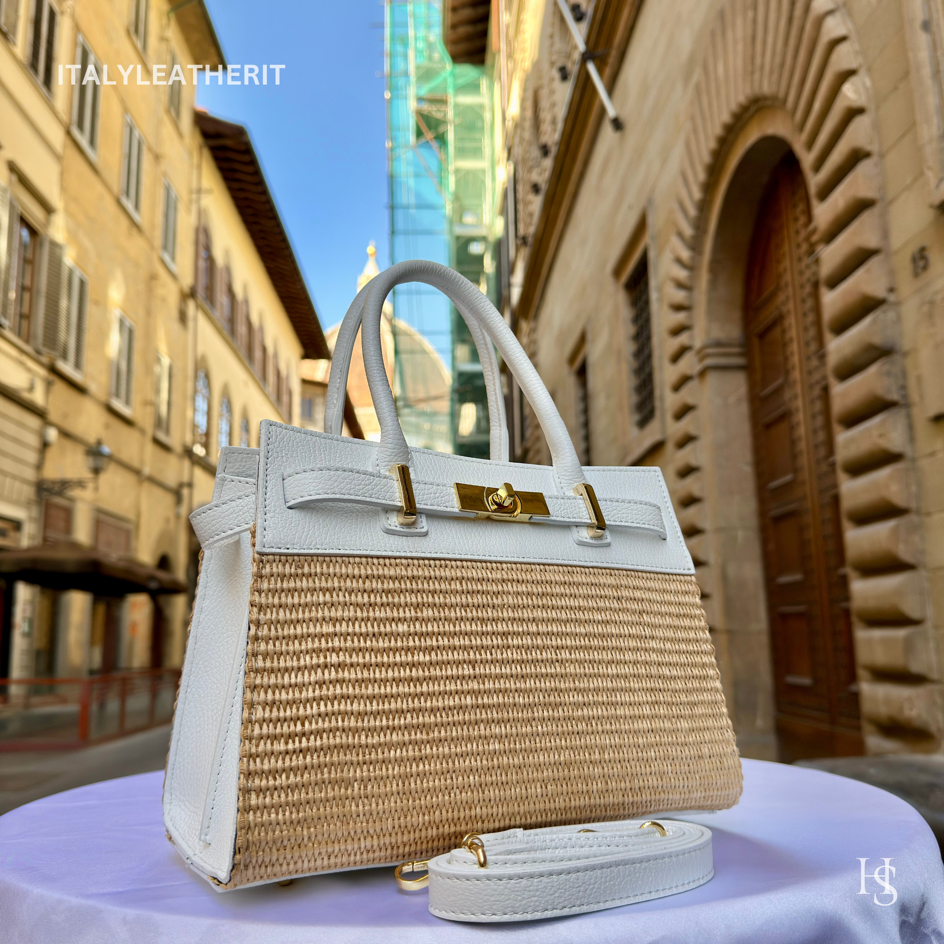 Elegant Italian Leather & Straw Bags for Women Handmade in Florence - Italy Leather Shop