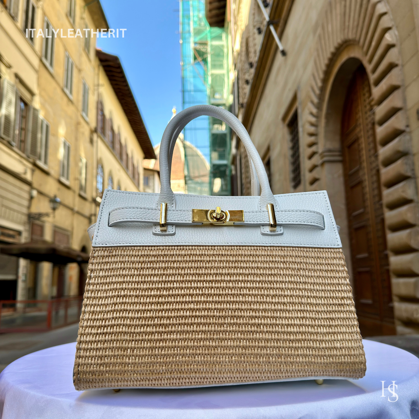 Elegant Italian Leather & Straw Bags for Women Handmade in Florence - Italy Leather Shop