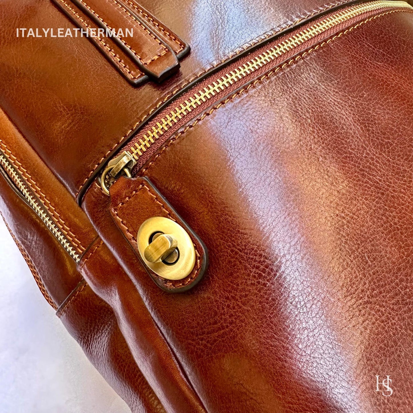 Italian Handmade Leather Backpack Elevate Your Style with Exquisite Craftsmanship - Italy Leather Shop