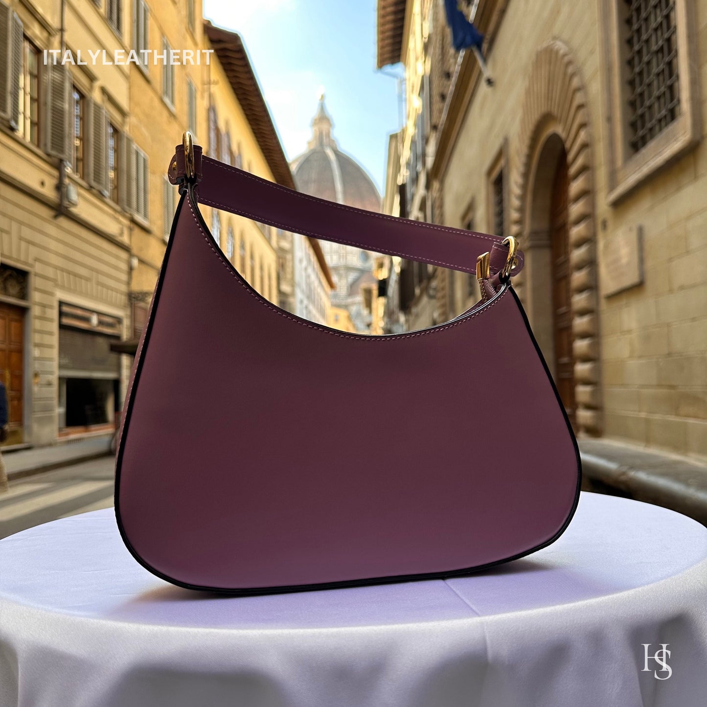Italian Handmade Leather Shoulder Bag For Women | Elegant Leather Tote From Florence | Premium Stylish Design
