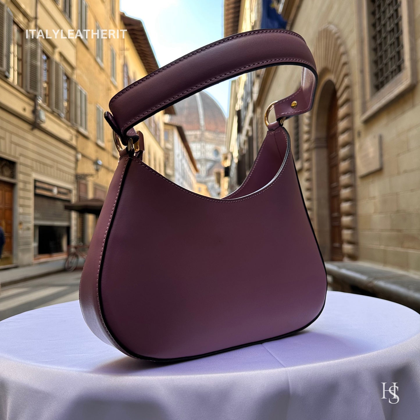 Italian Handmade Leather Shoulder Bag For Women | Elegant Leather Tote From Florence | Premium Stylish Design