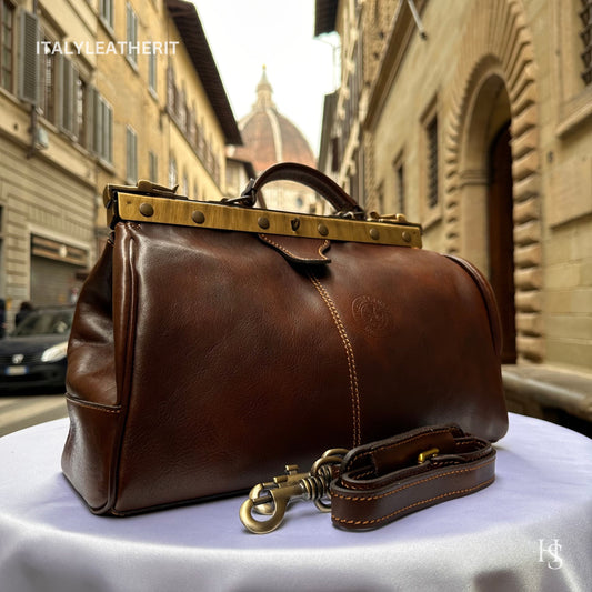Italian Handmade Leather Doctor Bags | Medical Bag Purses | Made In Florence, Italy