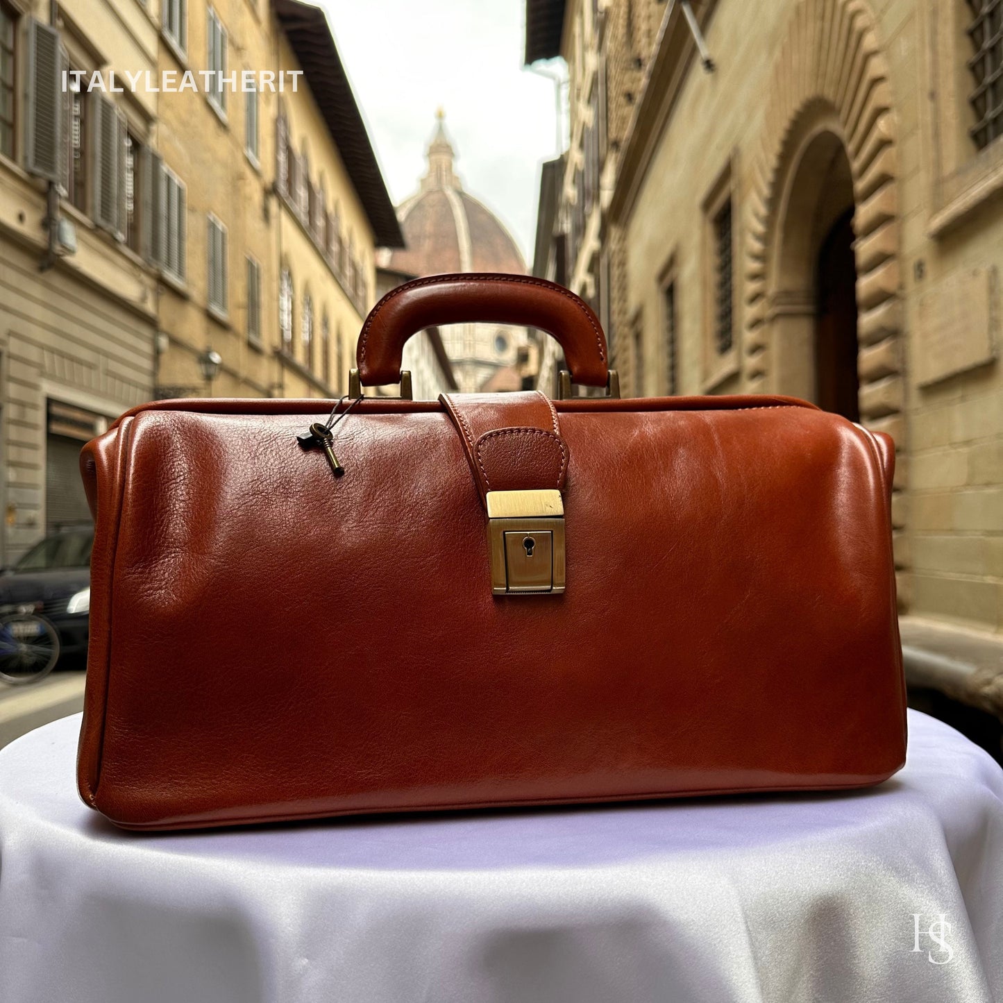 Italian Handmade Leather Doctor Bag Made in Italy | Leather doctor bag purse From Florence, medical bag
