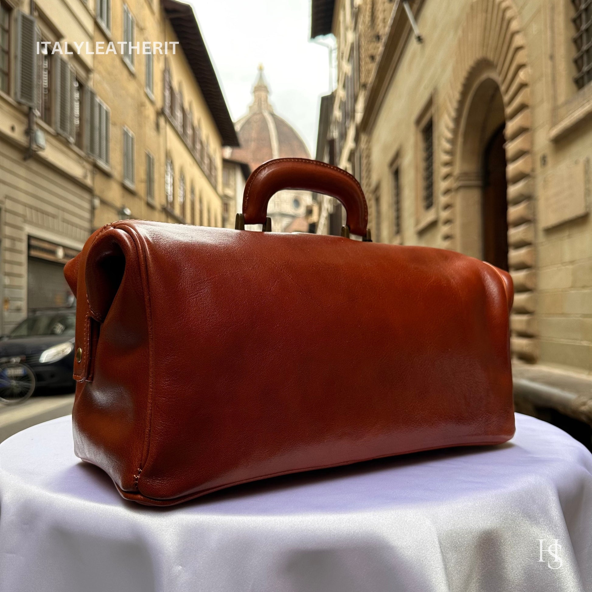 Italian Handmade Leather Doctor Bag Made in Italy | Leather doctor bag purse From Florence, medical bag