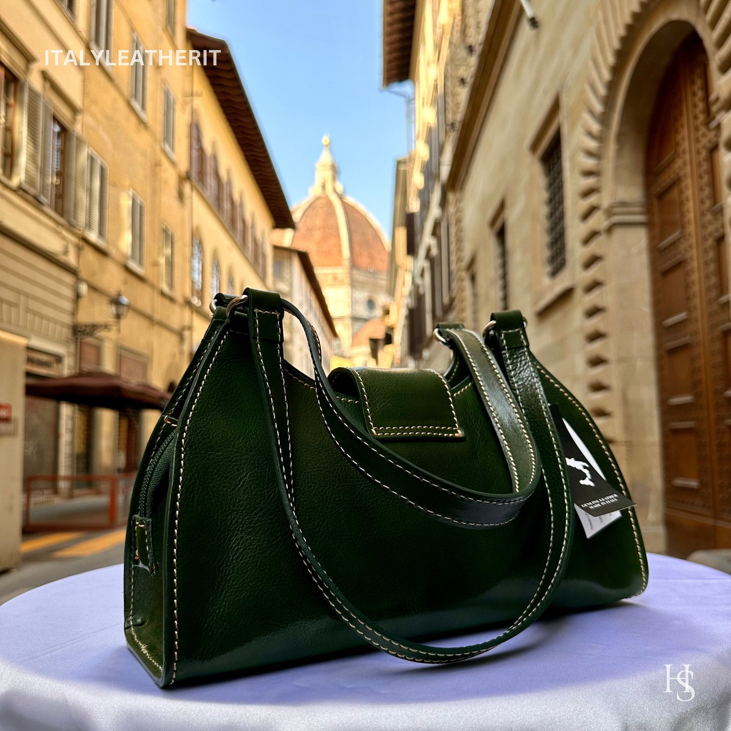 Italian Handmade Leather Bags For Woman l l Elegant Leather Tote From Florence, Made In Italy