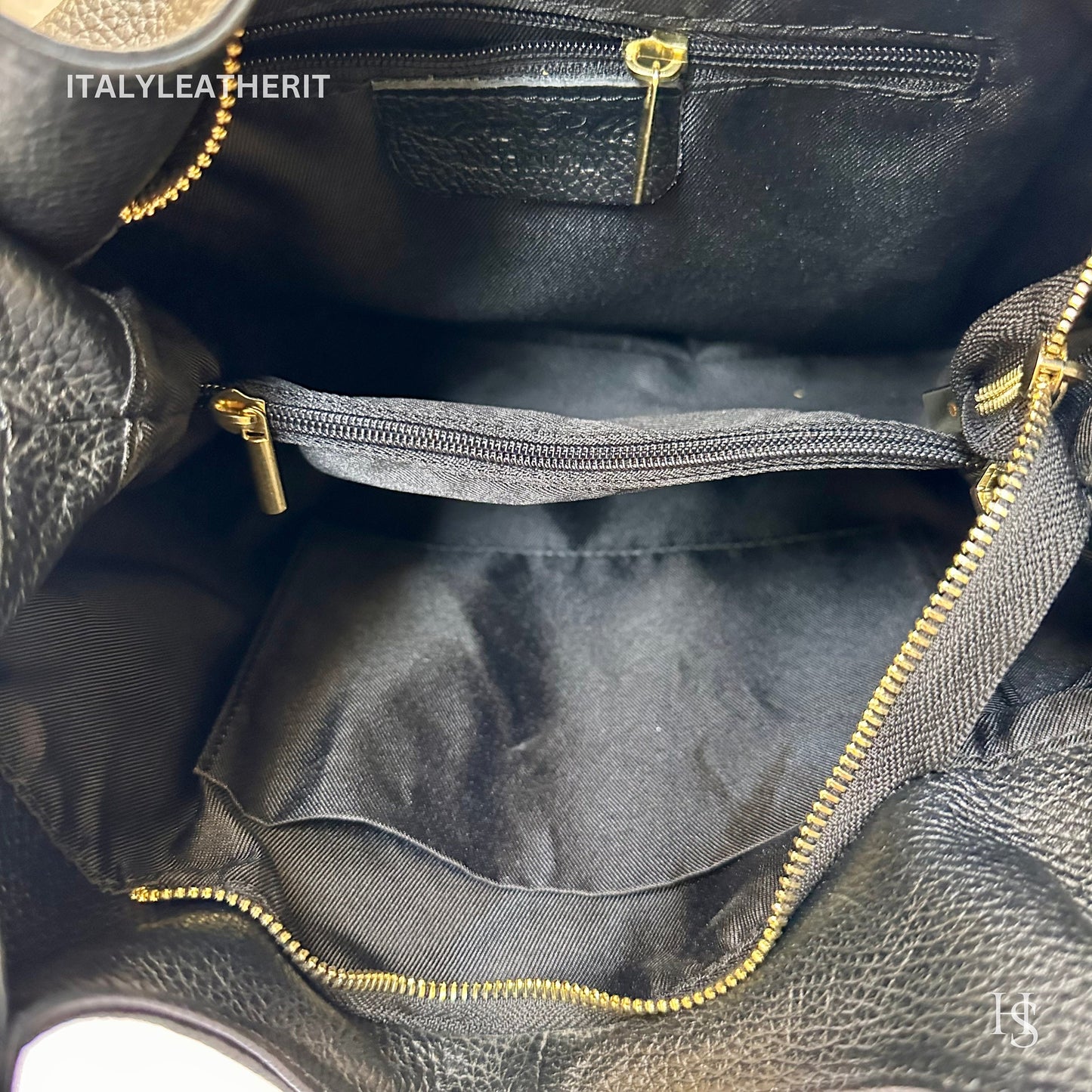 Italian Handmade Soft Leather Bags For Women l l Soft Leather From Florence l Made In Italy, Black shoulder bag