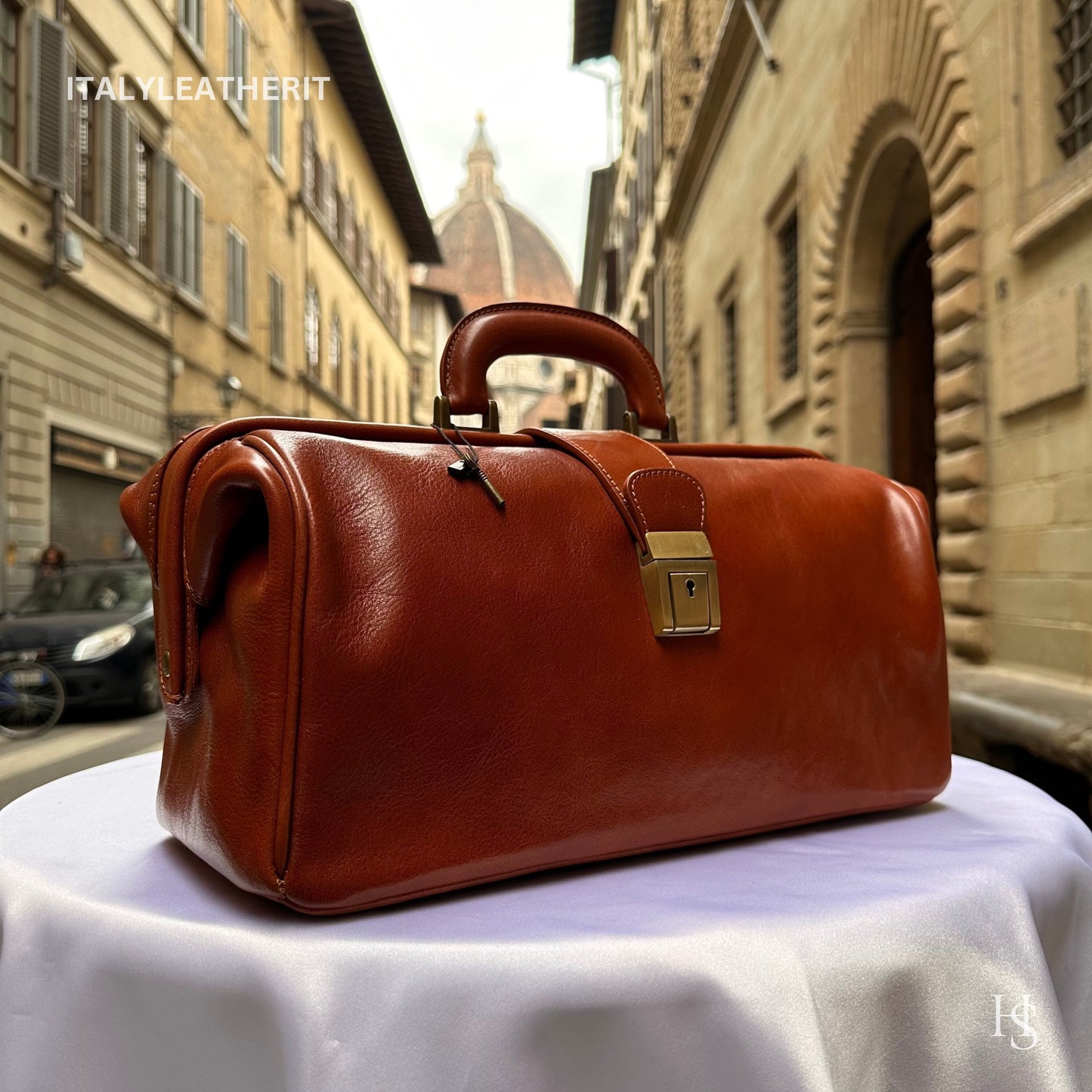 Italian Handmade Leather Doctor Bag Made in Italy | Leather doctor bag purse From Florence, medical bag