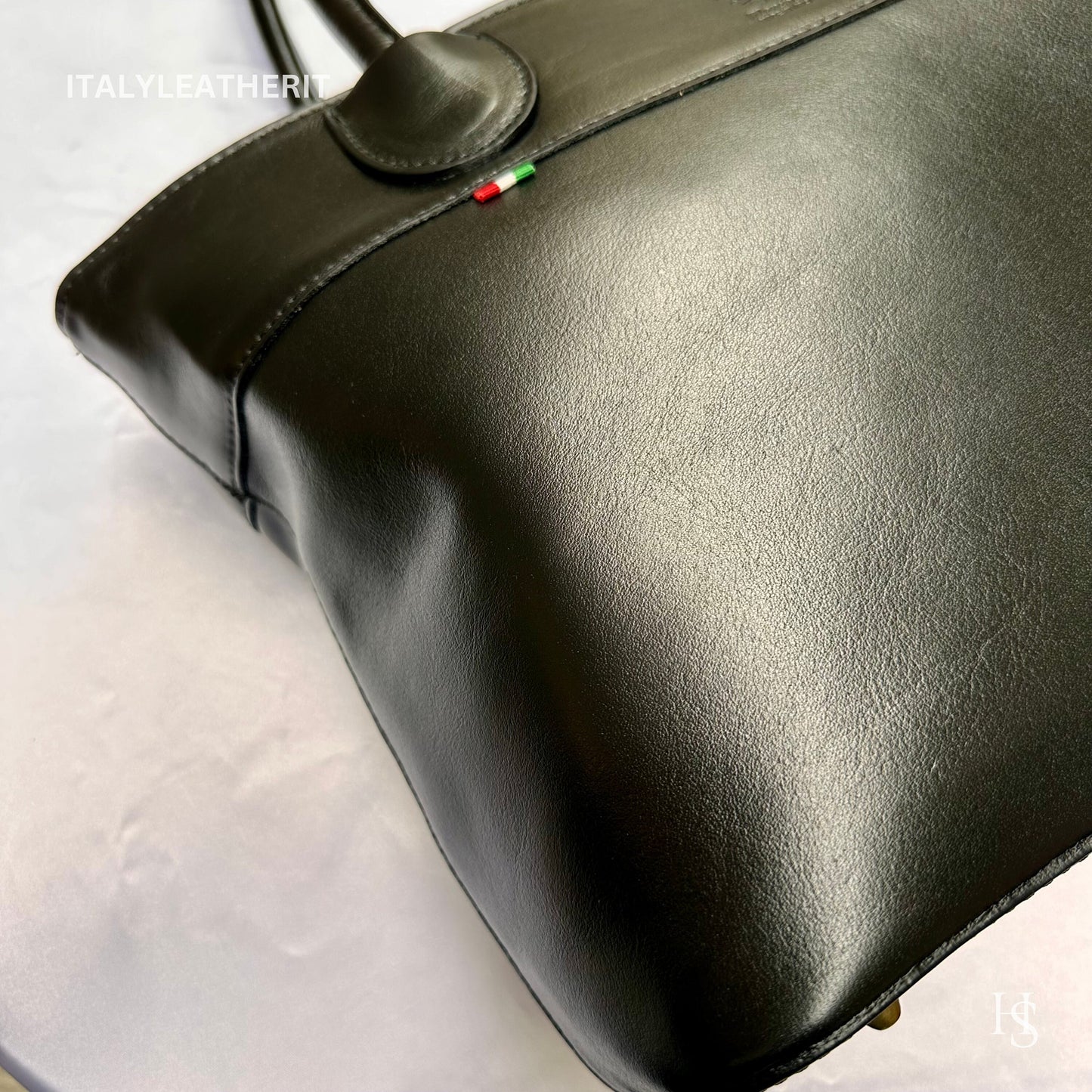 Italian Handmade Leather Bags For Woman l l Elegant Leather Tote From Florence, large leather bag, Black bag