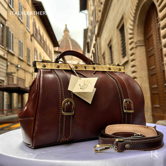 Italian Handmade Leather Doctor Bags | Medical Bag Purses | Made In Florence, Italy, doctor bag