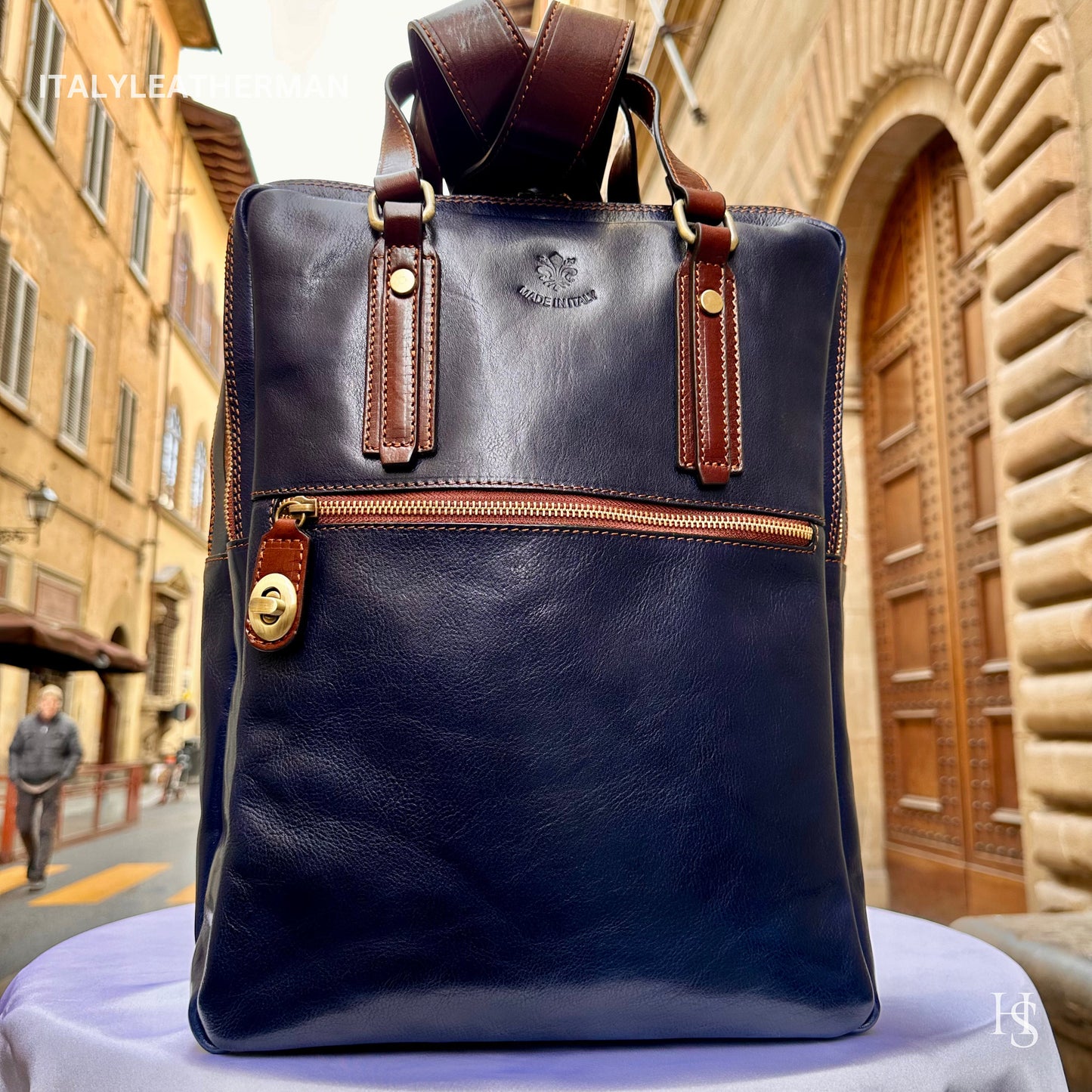 Italian Handmade Leather Backpacks for Men | Elevate Your Style with Exquisite Craftsmanship Made in Italy from Florence