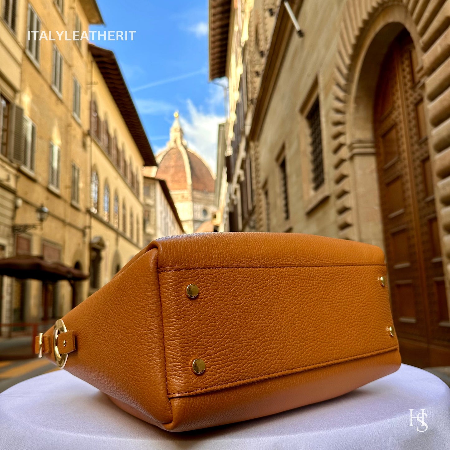 Italian Handmade Leather Bags For Women | Elegant Brown Leather Tote From Florence, Italy | Premium Craftsmanship