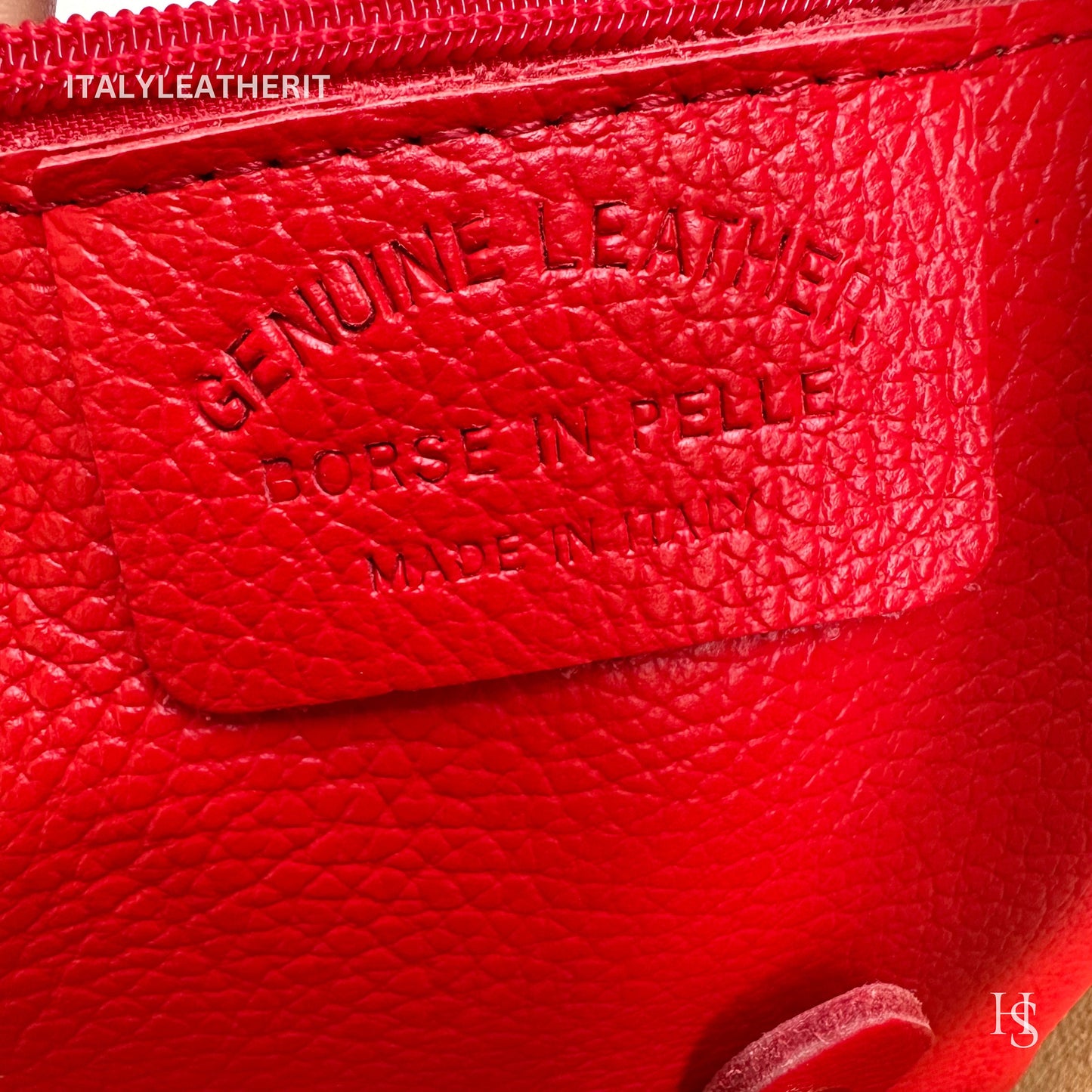 Italian Handmade Leather Bags For Women l l Elegant Leather Tote From Florence, Bucket bag, red leather tote, Made in Italy