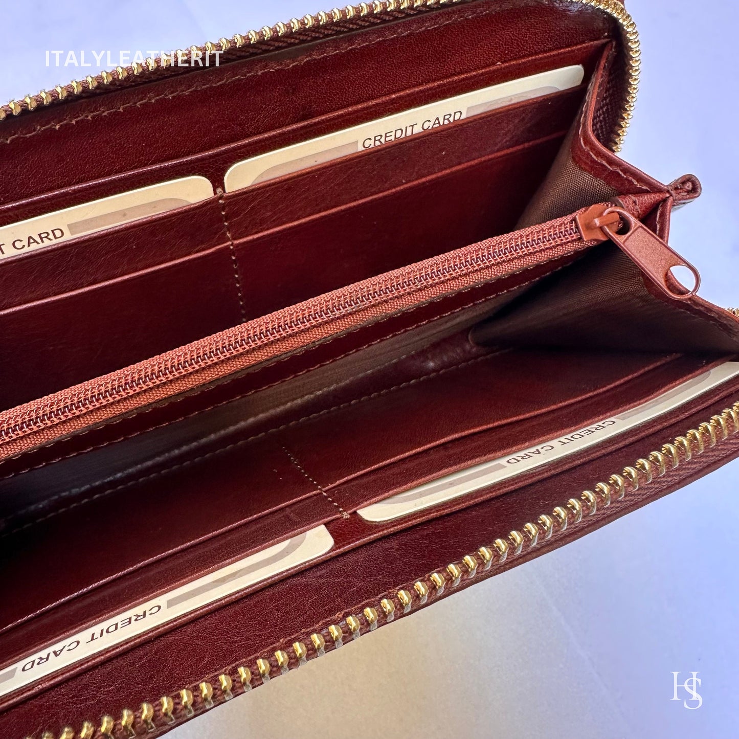 Italian Handmade Leather Wallet For Women | Florence Craftsmanship | Genuine Leather | Women's Fashion Accessory l Brown leather wallet