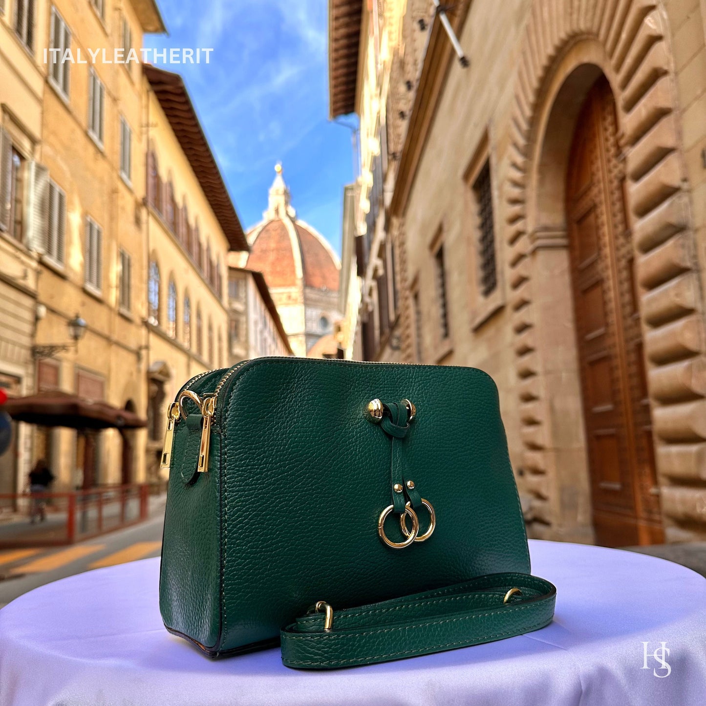 Italian Handmade Leather Bags For Women | Elegant Leather Crossbody Bag From Florence | Handcrafted Bag