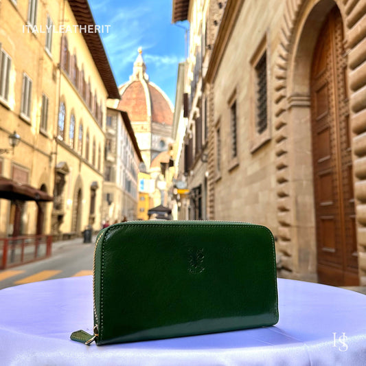 Italian Handmade Leather Wallet For Women | Florence Craftsmanship | Genuine Leather | Women's Fashion Accessory l Soft Leather Wallet