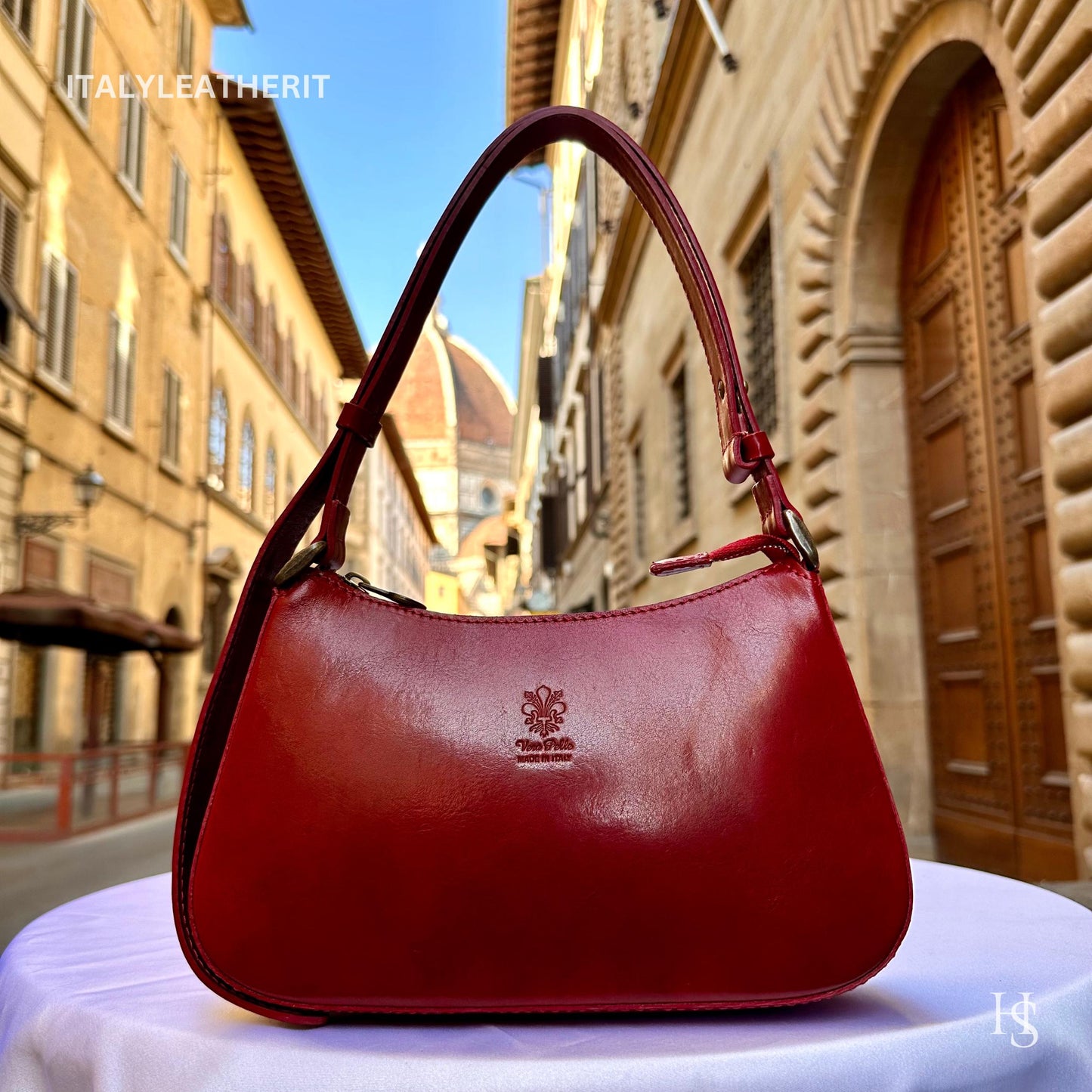 Italian Handmade Leather Bags For Women l Elegant Small Leather Tote From Florence, Mini Shoulder Bag, Gift for her