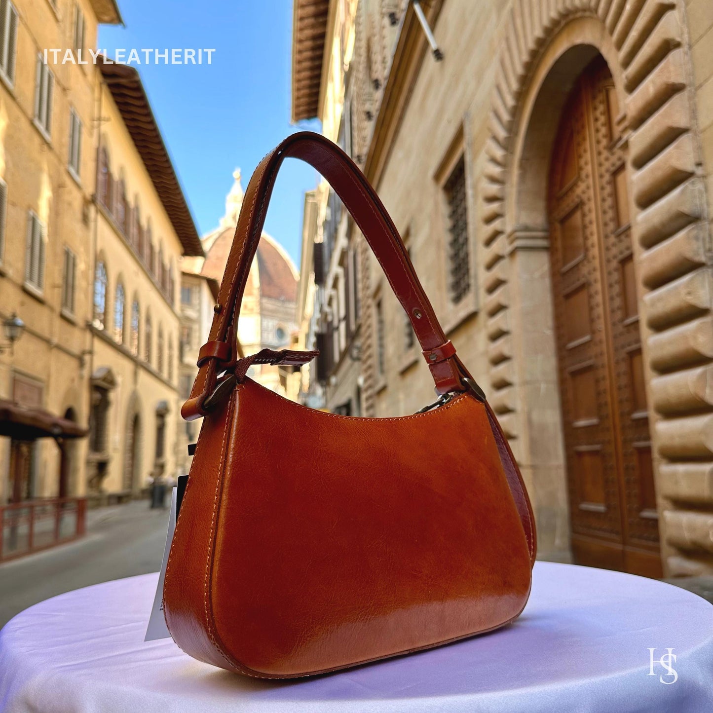 Italian Handmade Leather Bags For Women l Elegant Small Leather Tote From Florence, Mini Shoulder Bag, Gift for her