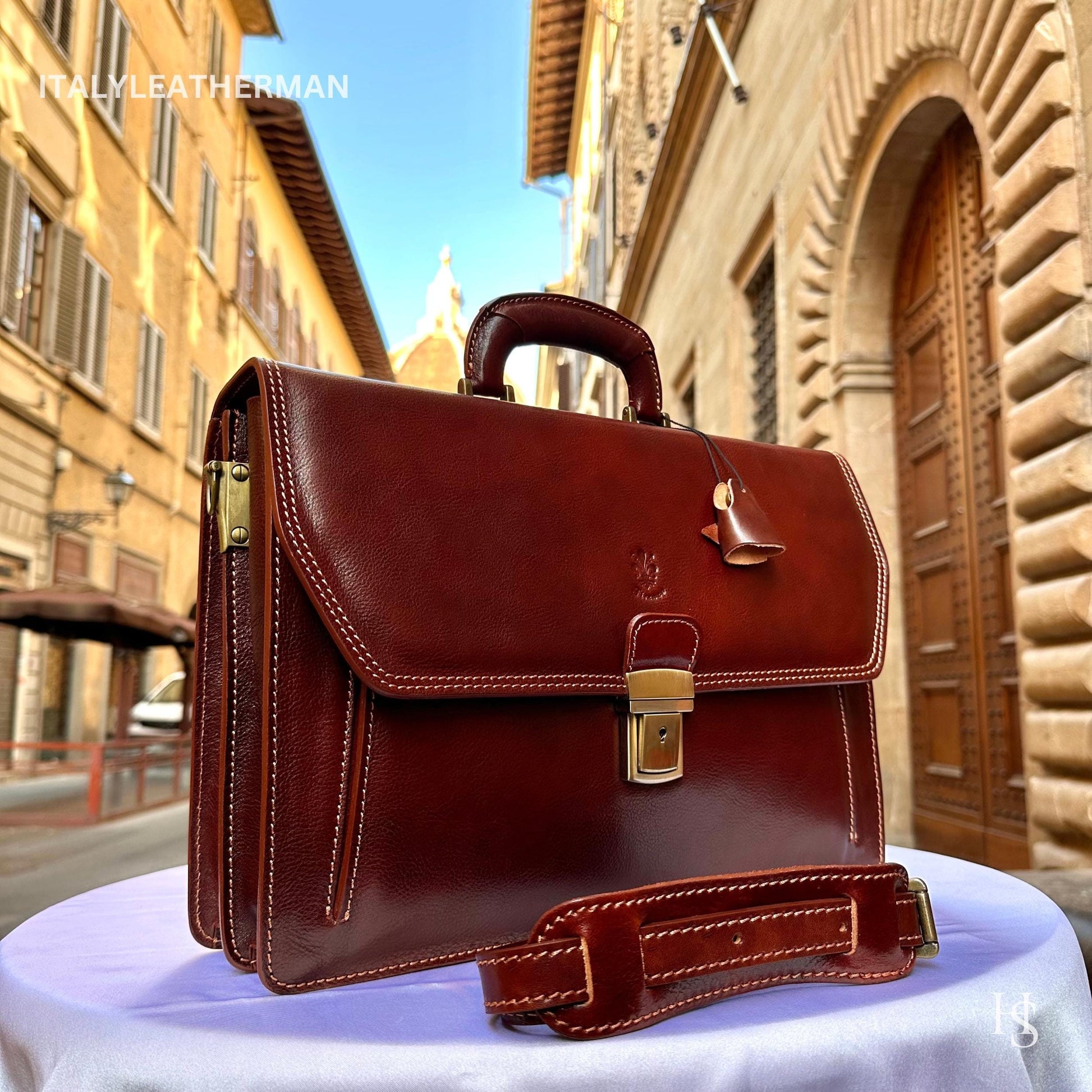 Italian Handmade Leather Briefcase Bags for Men, Inspired Men's Messenger Bag, Perfect gift for him, Made in Italy