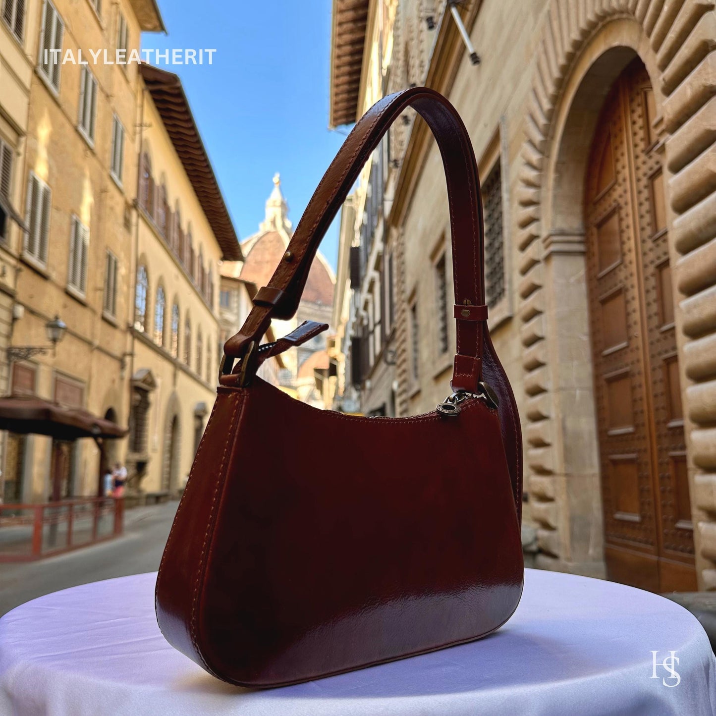Italian Handmade Leather Bags For Women l Elegant Small Leather Tote From Florence, Mini Shoulder Bag, Gift for her