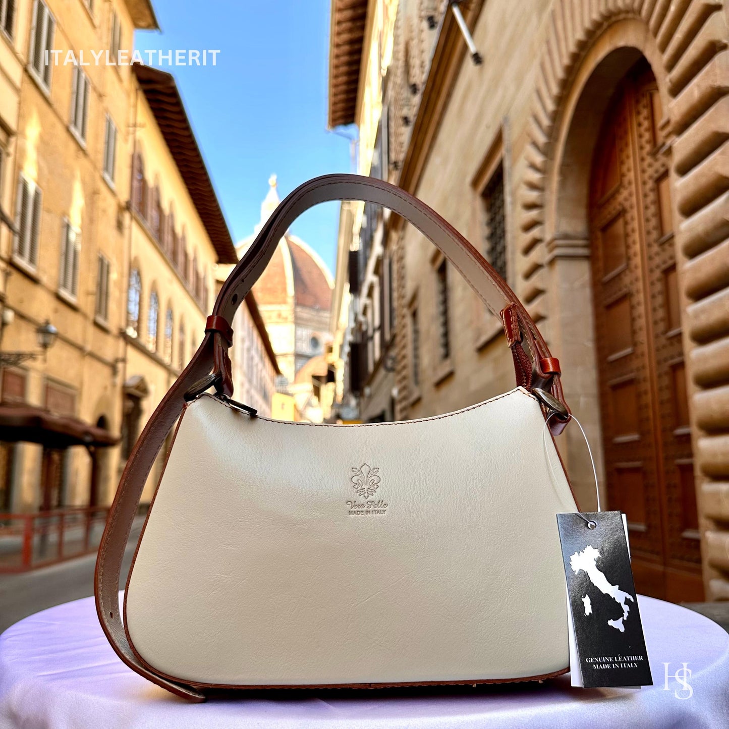 Italian Handmade Leather Bags For Women l Elegant Small Leather Tote From Florence, Mini Shoulder Bag, Gift for her