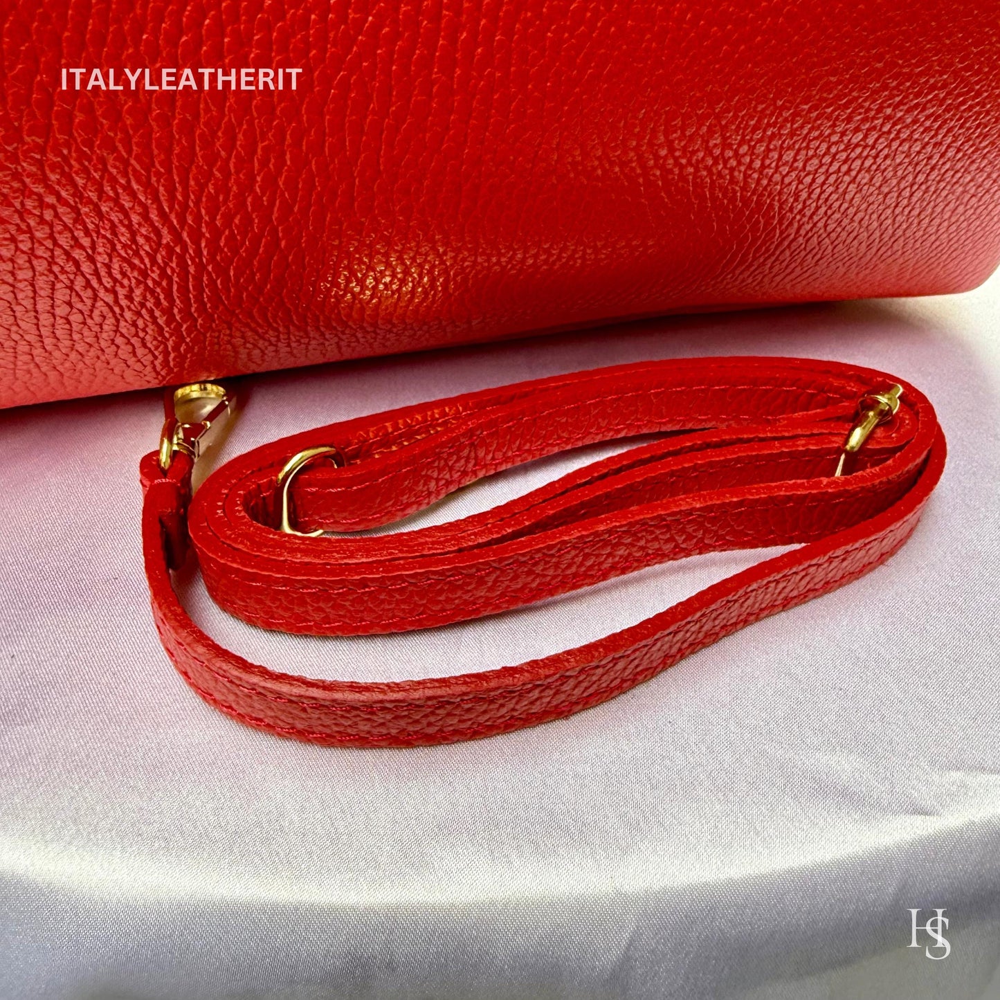 Italian Handmade Leather Bags For Women | Elegant Brown Leather Tote From Florence, Italy | Premium Craftsmanship, Red purse