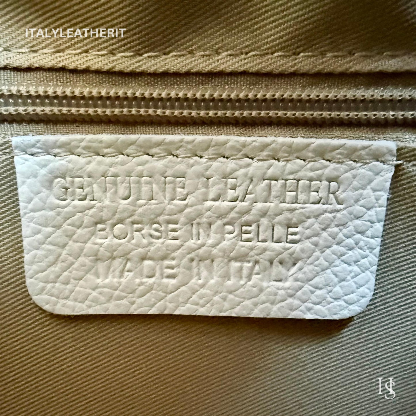 Italian Handmade Leather Bags For Women l l Elegant Leather Tote From Florence, Made in Italy, White leather Tote