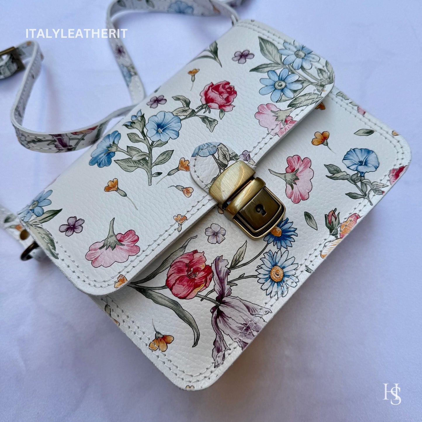 Italian Handmade Leather Bags For Women | Elegant Mini Leather Tote From Florence | Small Crossbody Bag, Mini Bag