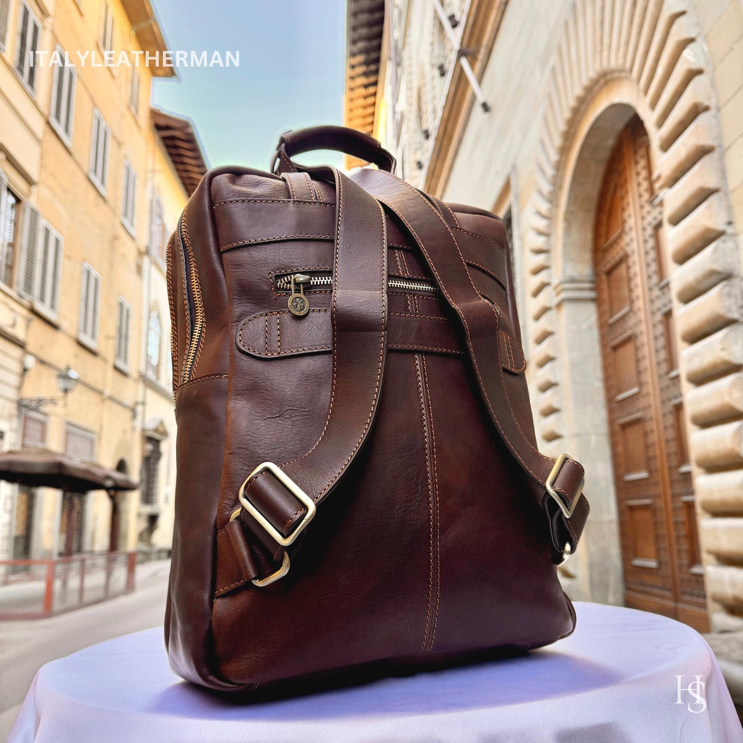 Italian Handmade Leather Backpacks for Men | Elevate Your Style with Exquisite Craftsmanship Made in Italy from Florence