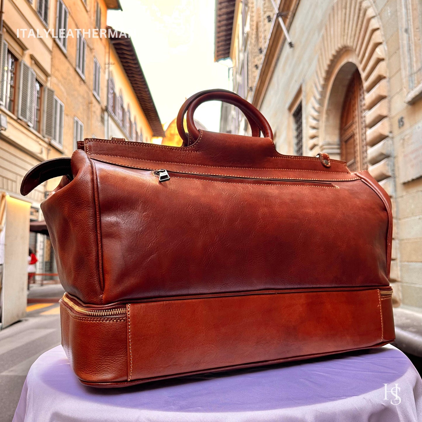 Italian Handmade Leather Travel Shoe Bags for Men | Elevate Your Style with Exquisite Craftsmanship made in Italy