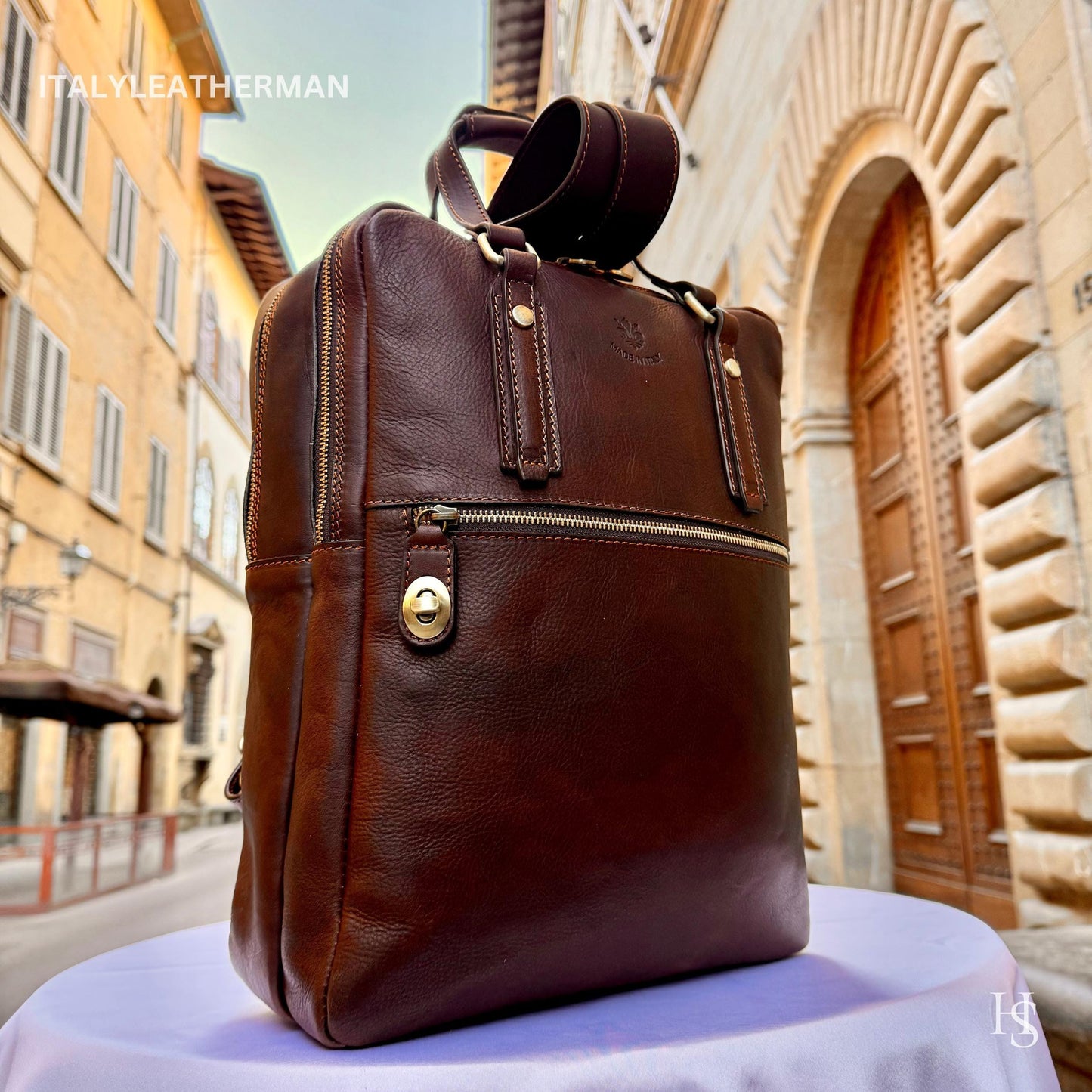 Italian Handmade Leather Backpacks for Men | Elevate Your Style with Exquisite Craftsmanship Made in Italy from Florence