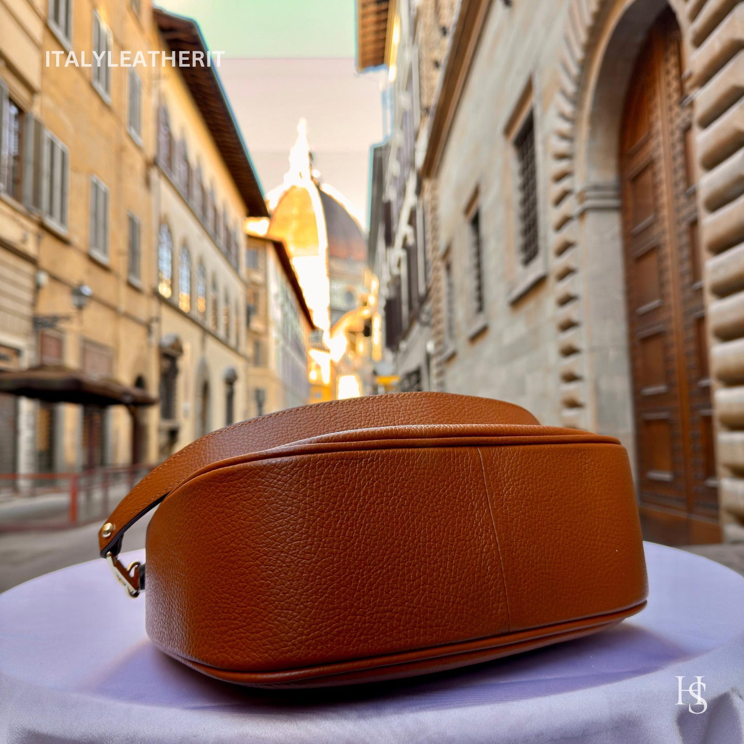 Italian Handmade Leather Bags For Women l l Elegant Leather Tote From Florence, Made in Italy, Brown leather Tote