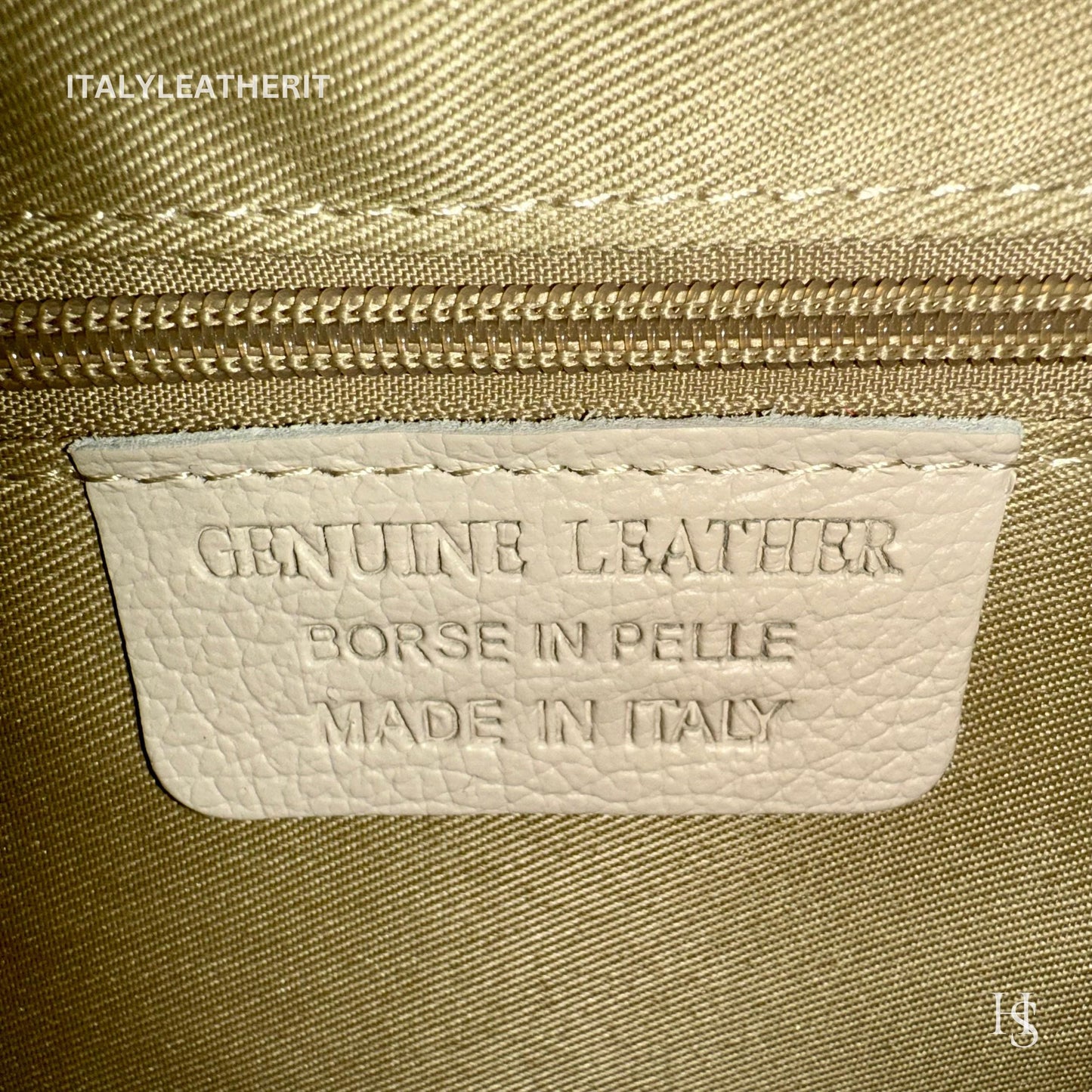 Italian Handmade Leather Bags For Women l l Elegant Leather Tote From Florence, Made in Italy, Beige leather Tote