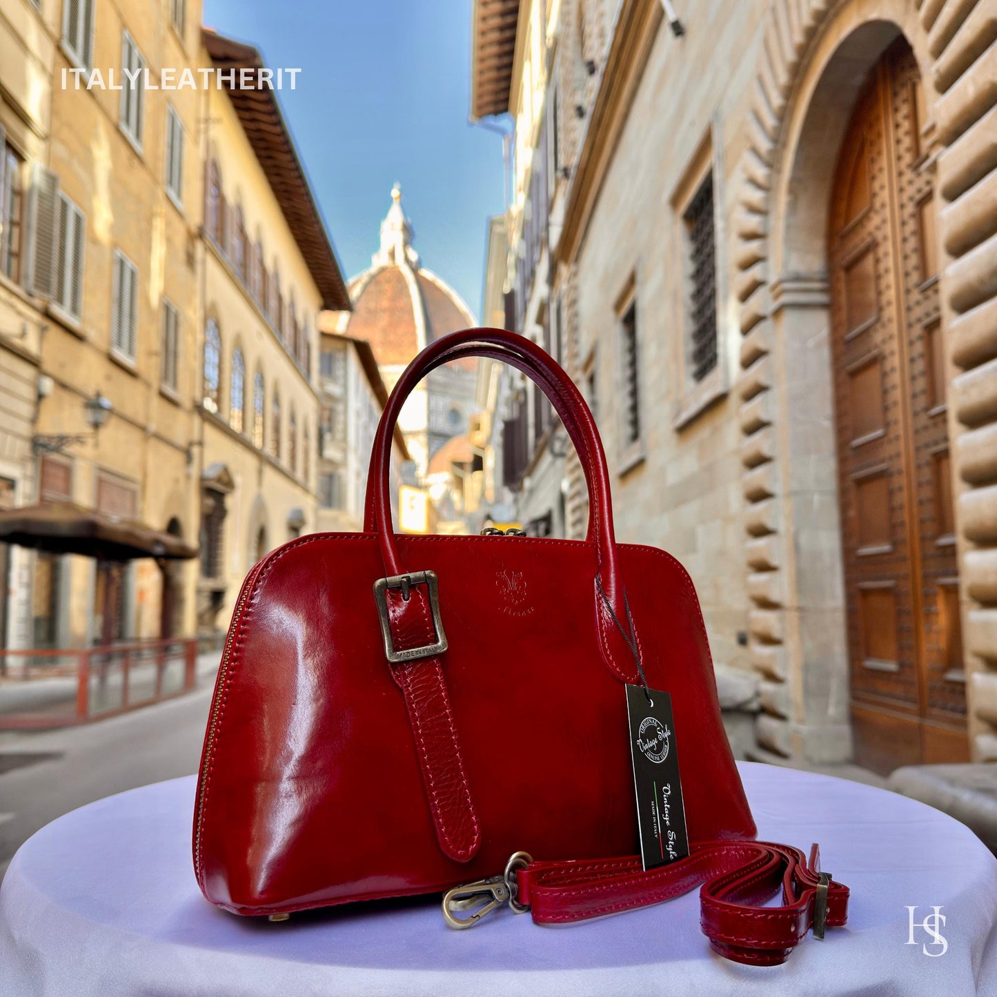 Italian Handmade Leather Bags For Women l l Elegant Leather Tote From Florence, shoulder leather bag