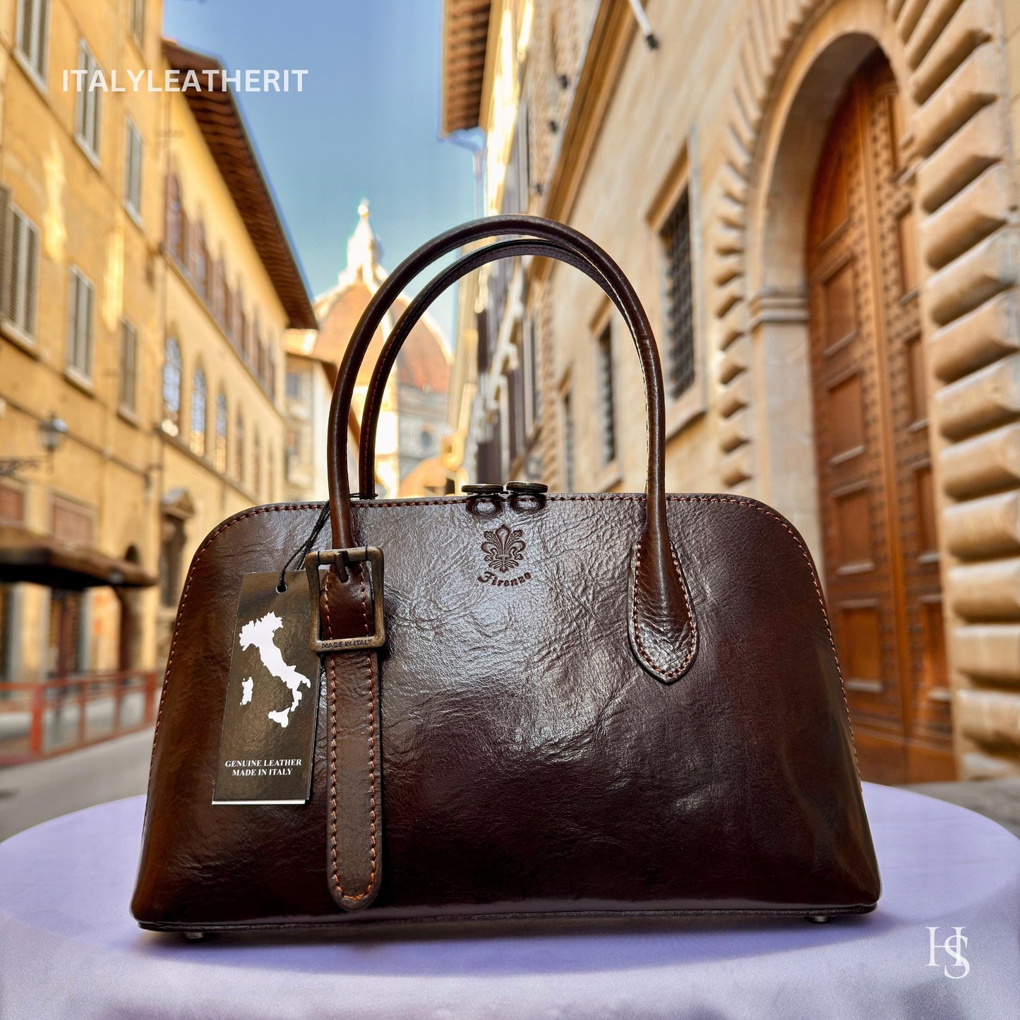 Italian Handmade Leather Bags For Women l l Elegant Leather Tote From Florence, shoulder leather bag