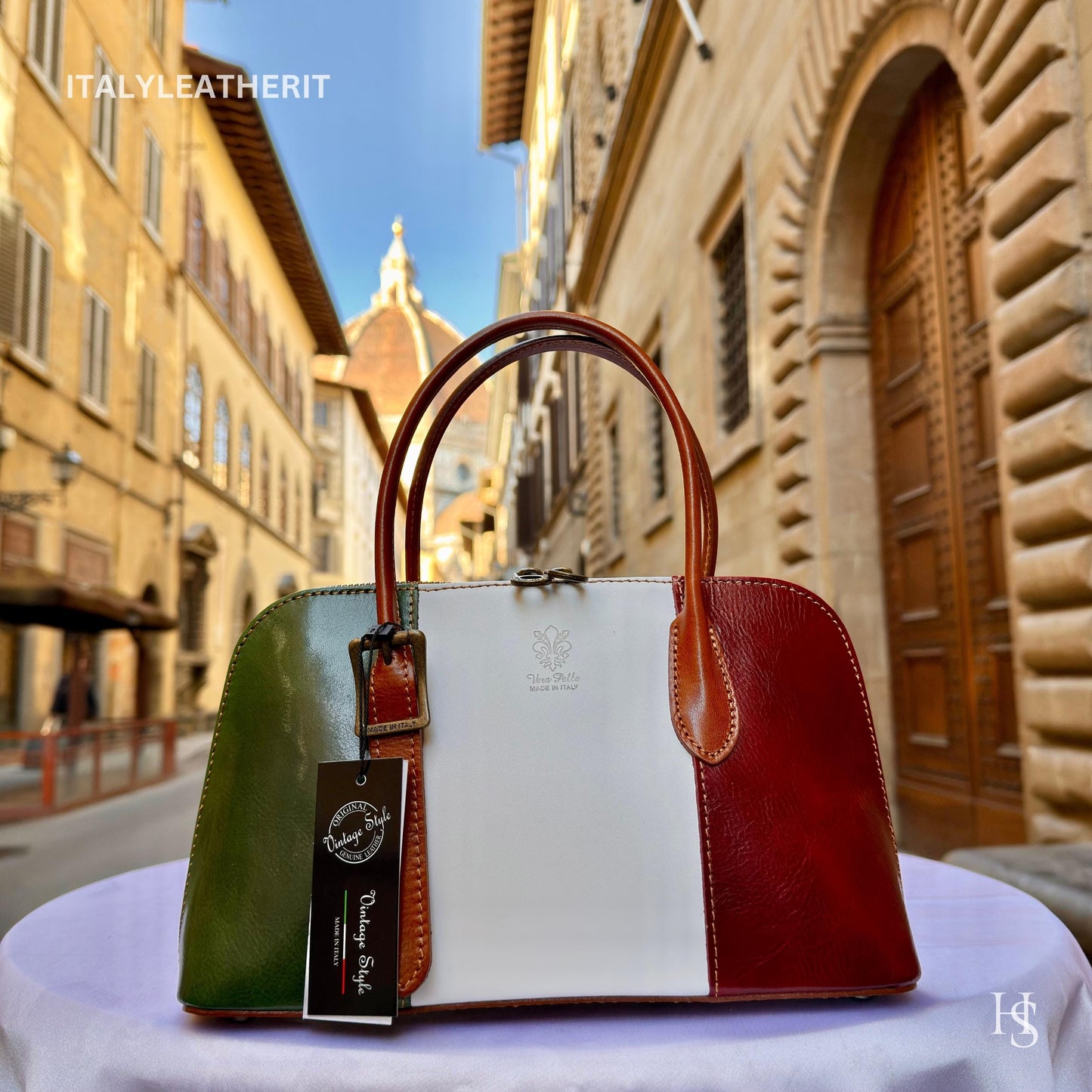 Italian Handmade Leather Bags For Women l l Elegant Leather Tote From Florence, shoulder leather bag