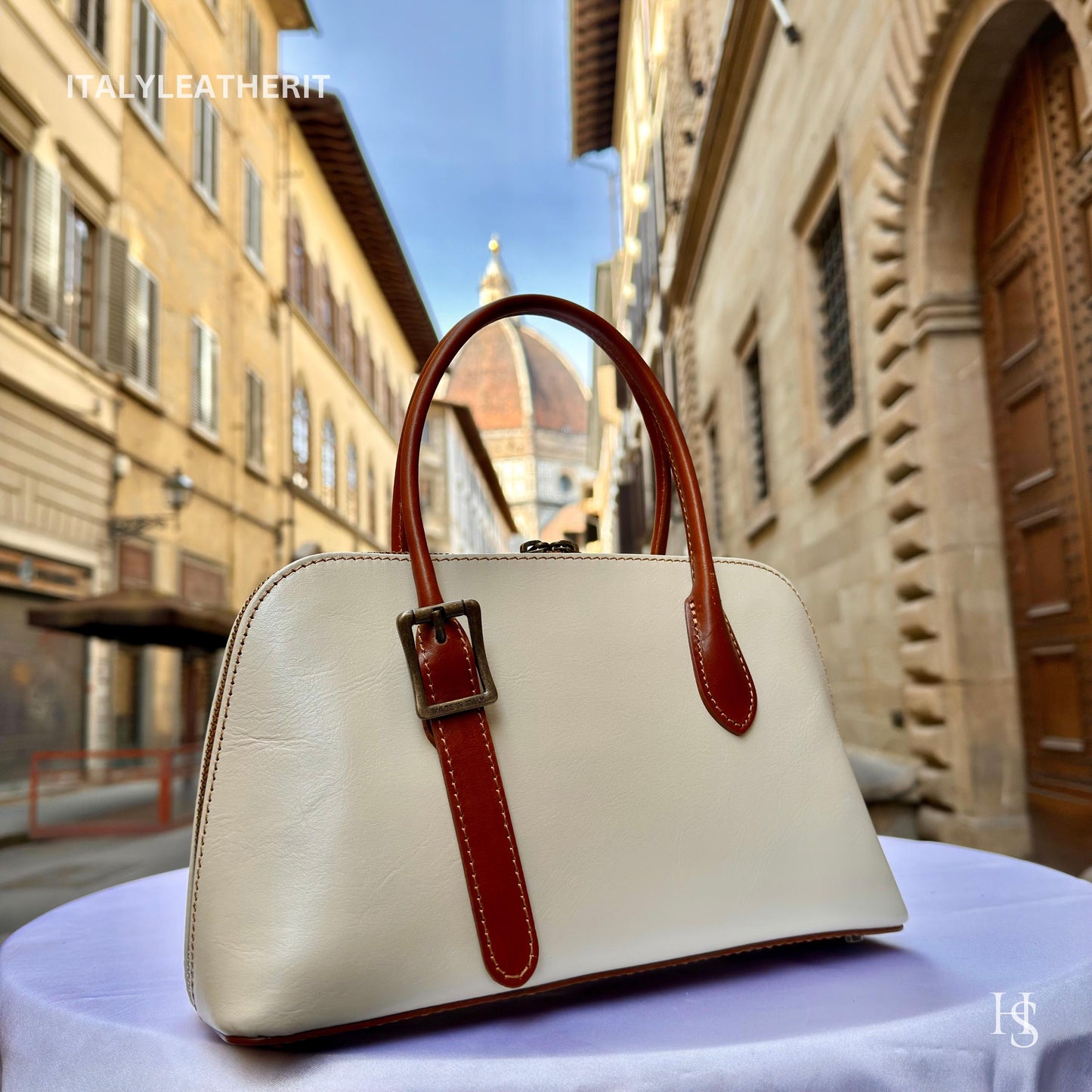 Italian Handmade Leather Bags For Women l l Elegant Leather Tote From Florence, shoulder leather bag