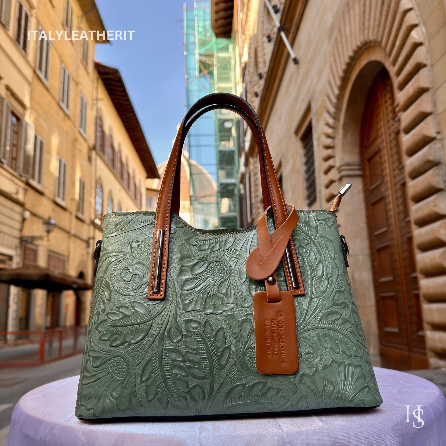 Borse in pelle fatte a mano in Italia per le donne / Elegante tote in pelle da Firenze / Regalo perfetto per lei