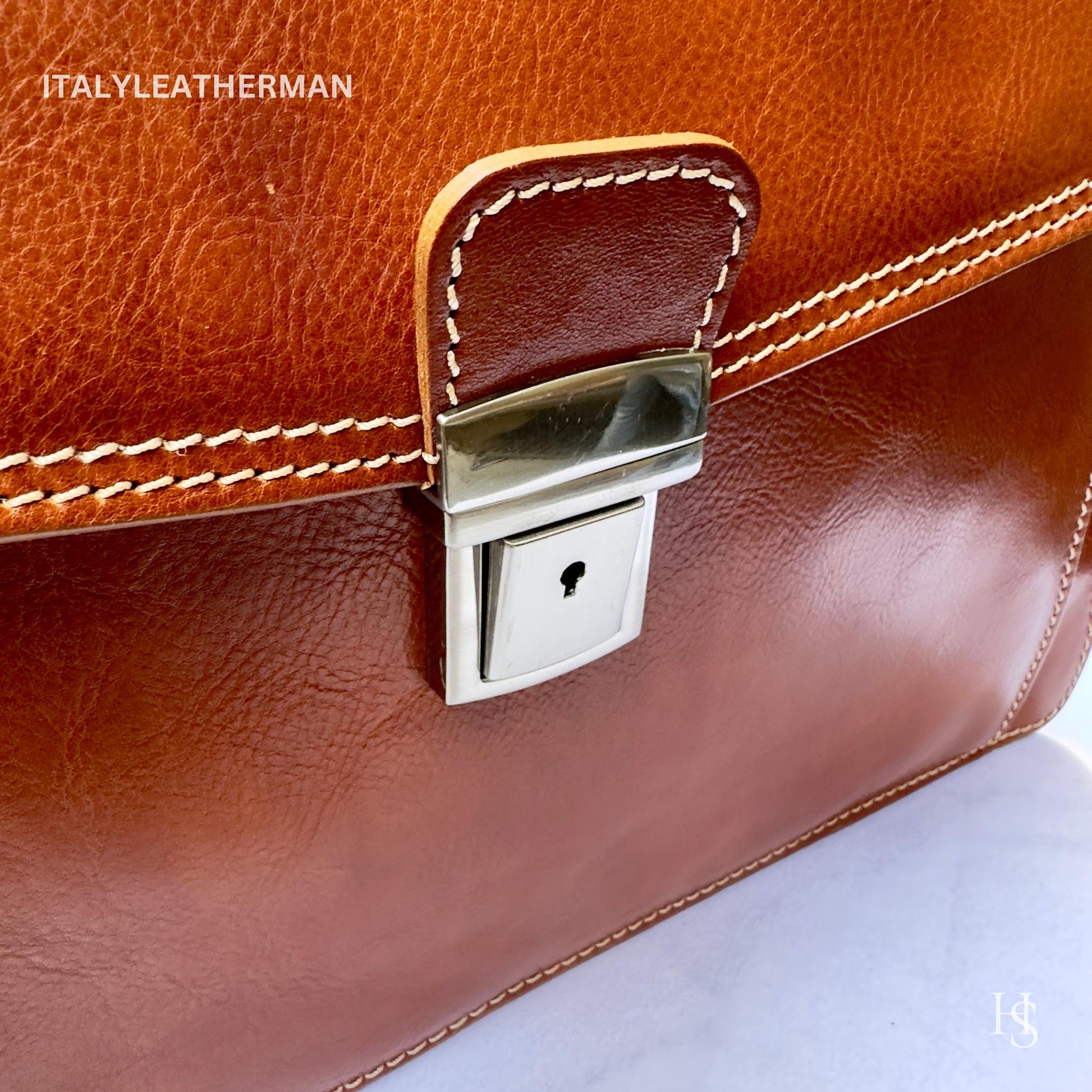 Italian Handmade Leather Briefcase Bags for Men | Elevate Your Style with Exquisite Craftsmanship made in Italy from Florence | shoulder bag - Italy Leather Shop