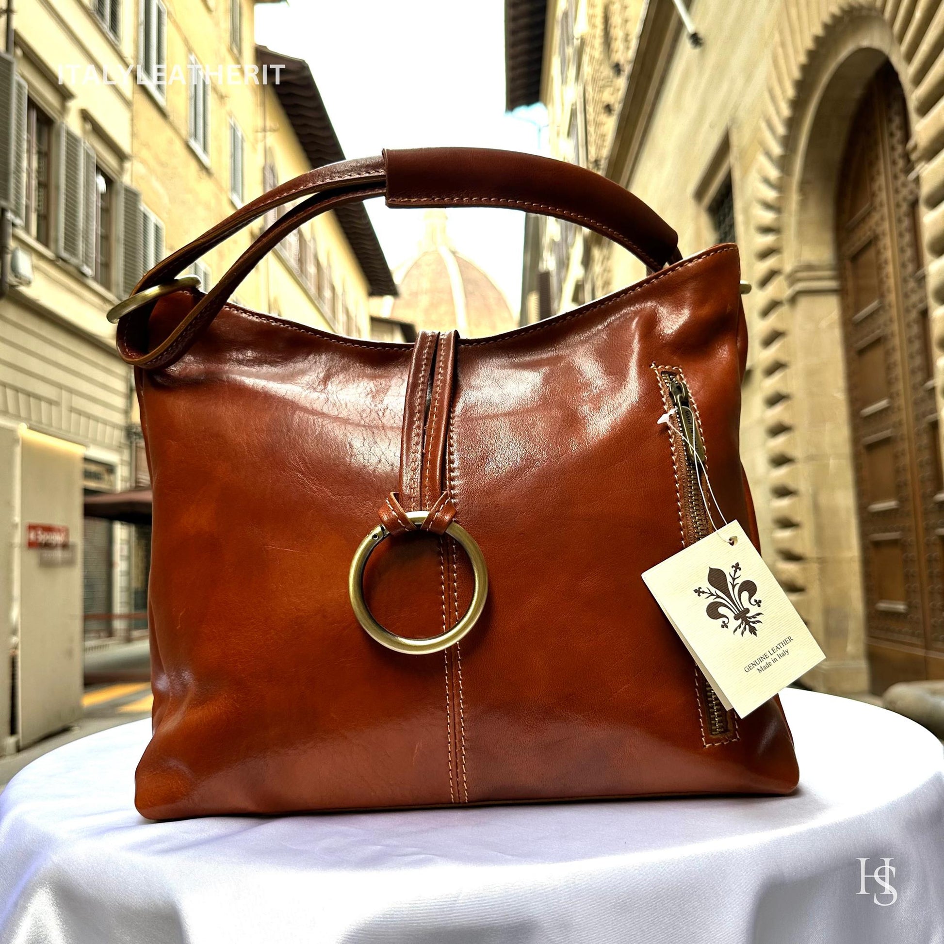 Handmade Italian Leather Tote Elegant Purse for Everyday Use - Italy Leather Shop