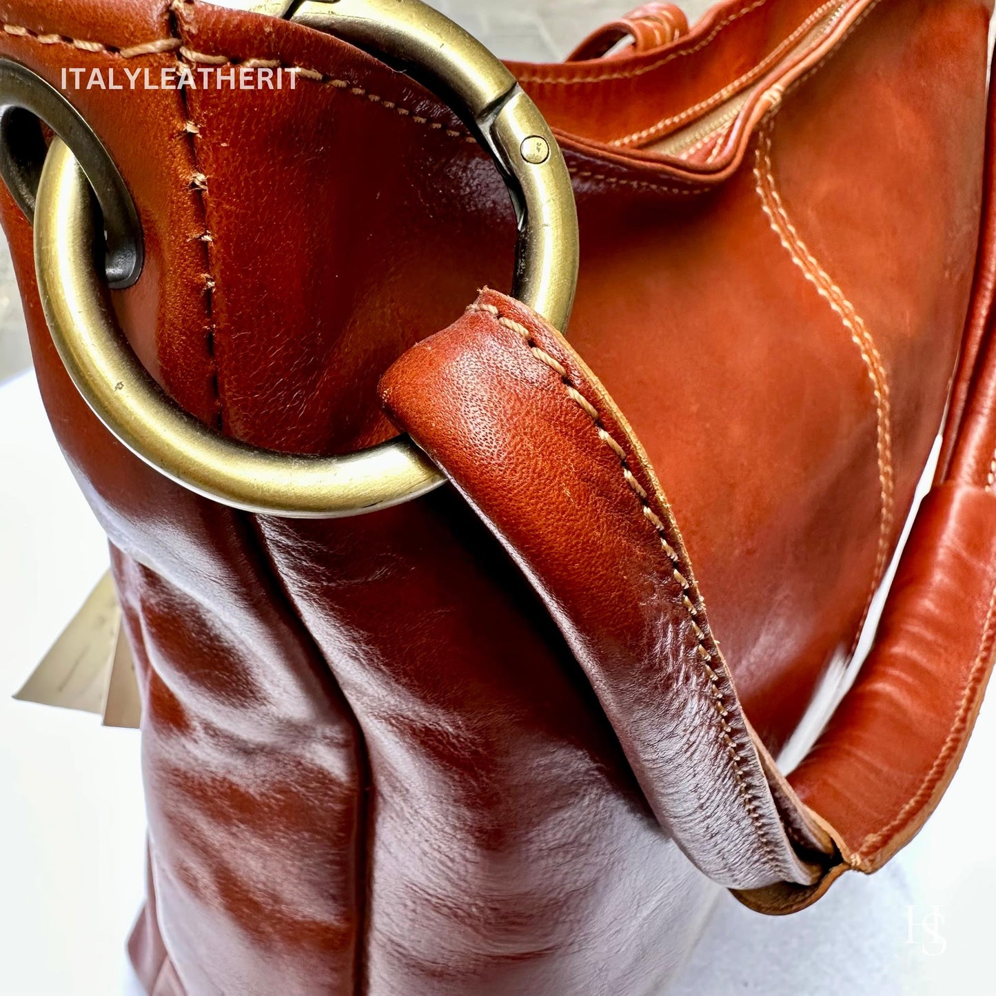 Handmade Italian Leather Tote Elegant Purse for Everyday Use - Italy Leather Shop