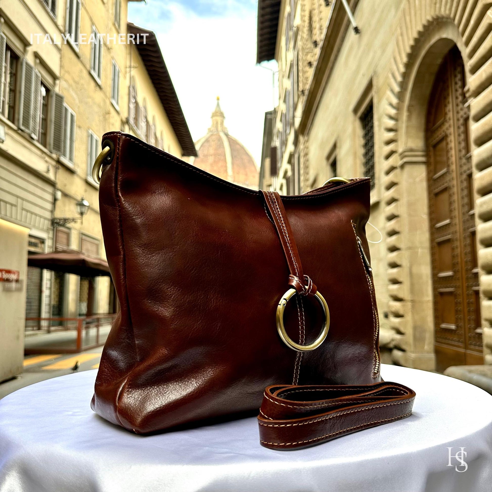 Handmade Italian Leather Tote Elegant Purse for Everyday Use - Italy Leather Shop