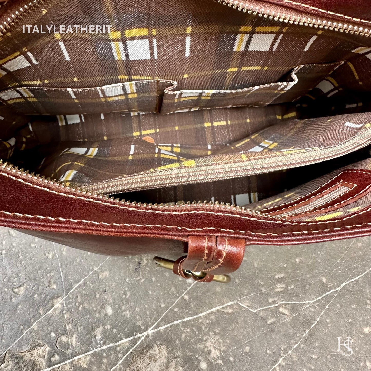 Handmade Italian Leather Tote Elegant Purse for Everyday Use - Italy Leather Shop