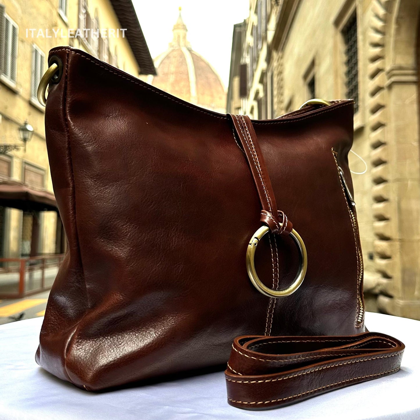 Handmade Italian Leather Tote Elegant Purse for Everyday Use - Italy Leather Shop