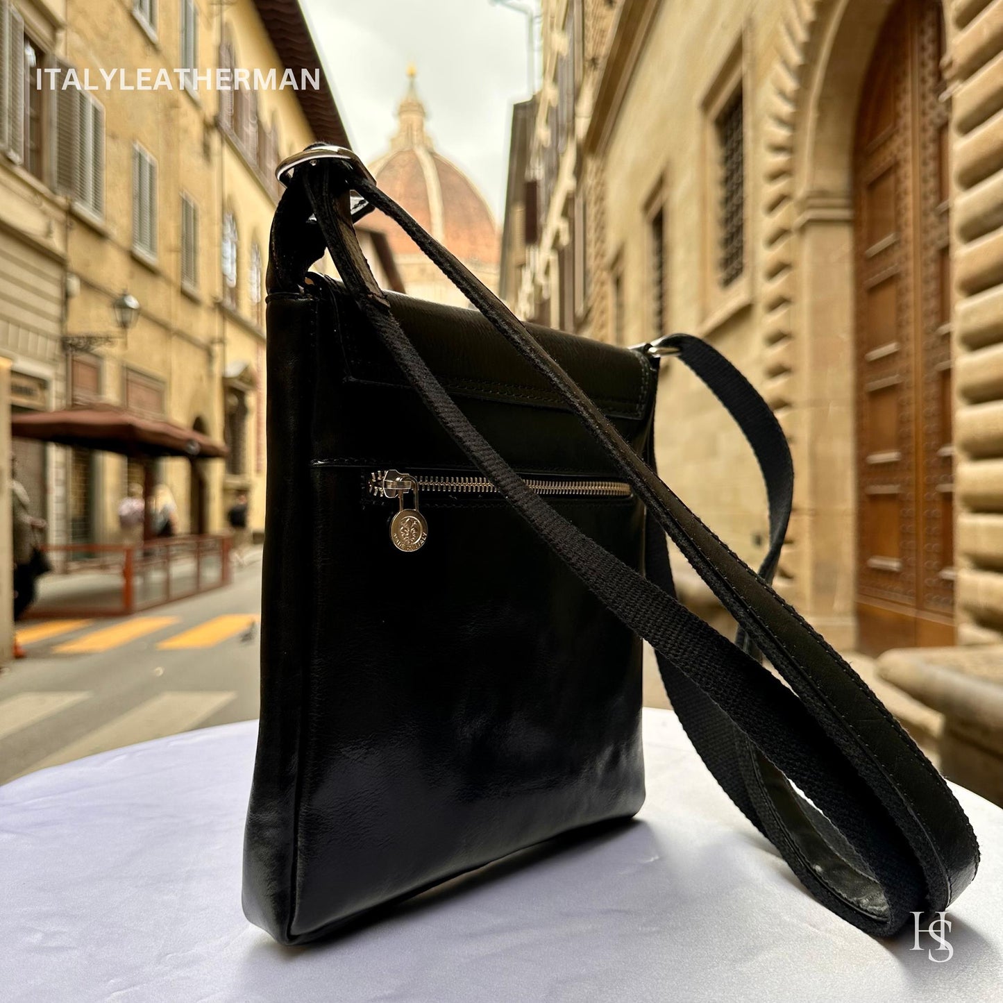 Italian Handmade Leather Crossbody Bags for Men Made In Italy from - Italy Leather Shop
