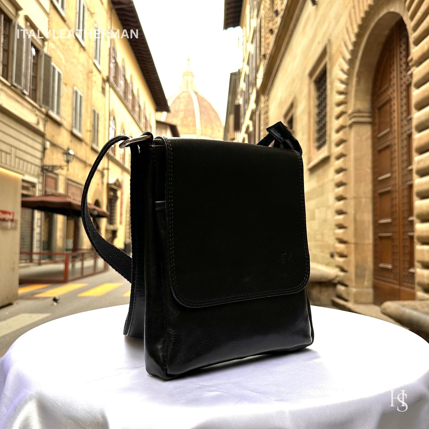 Italian Handmade Leather Crossbody Bags for Men Made In Italy from - Italy Leather Shop