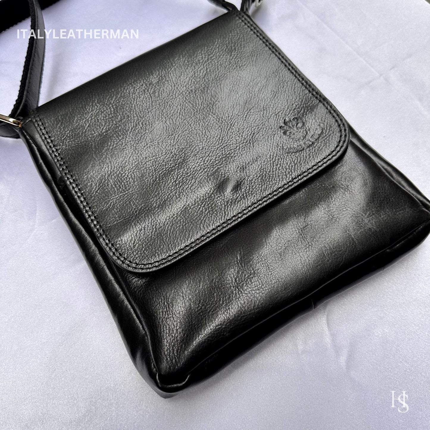 Italian Handmade Leather Crossbody Bags for Men Made In Italy from - Italy Leather Shop