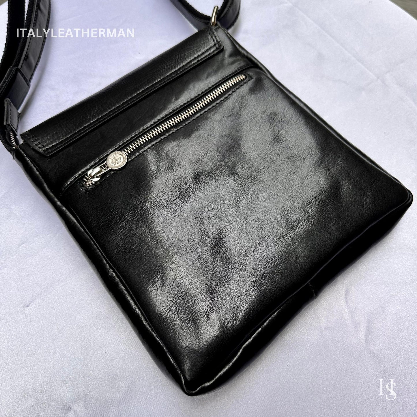 Italian Handmade Leather Crossbody Bags for Men Made In Italy from - Italy Leather Shop