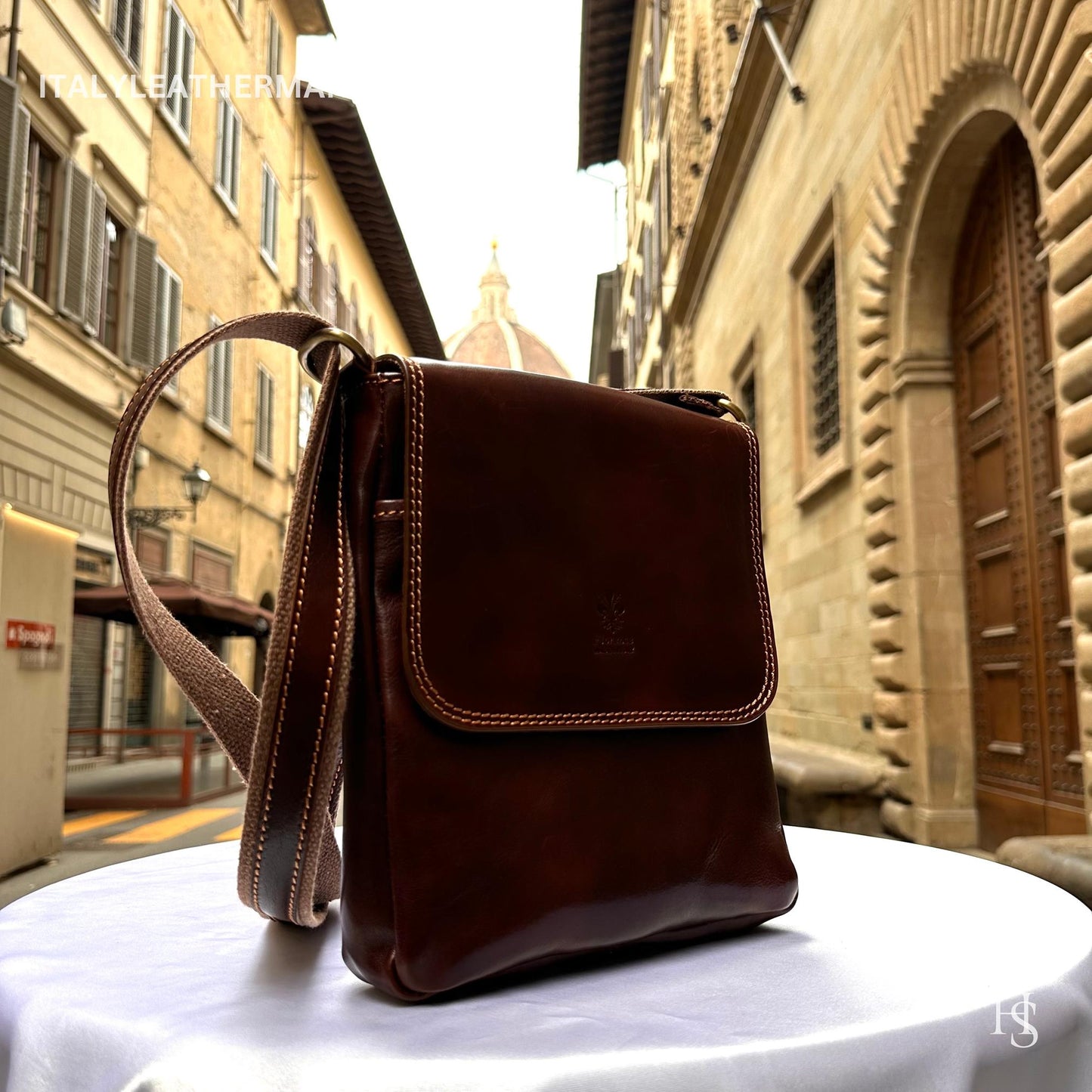 Italian Handmade Leather Crossbody Bags for Men Made In Italy from - Italy Leather Shop