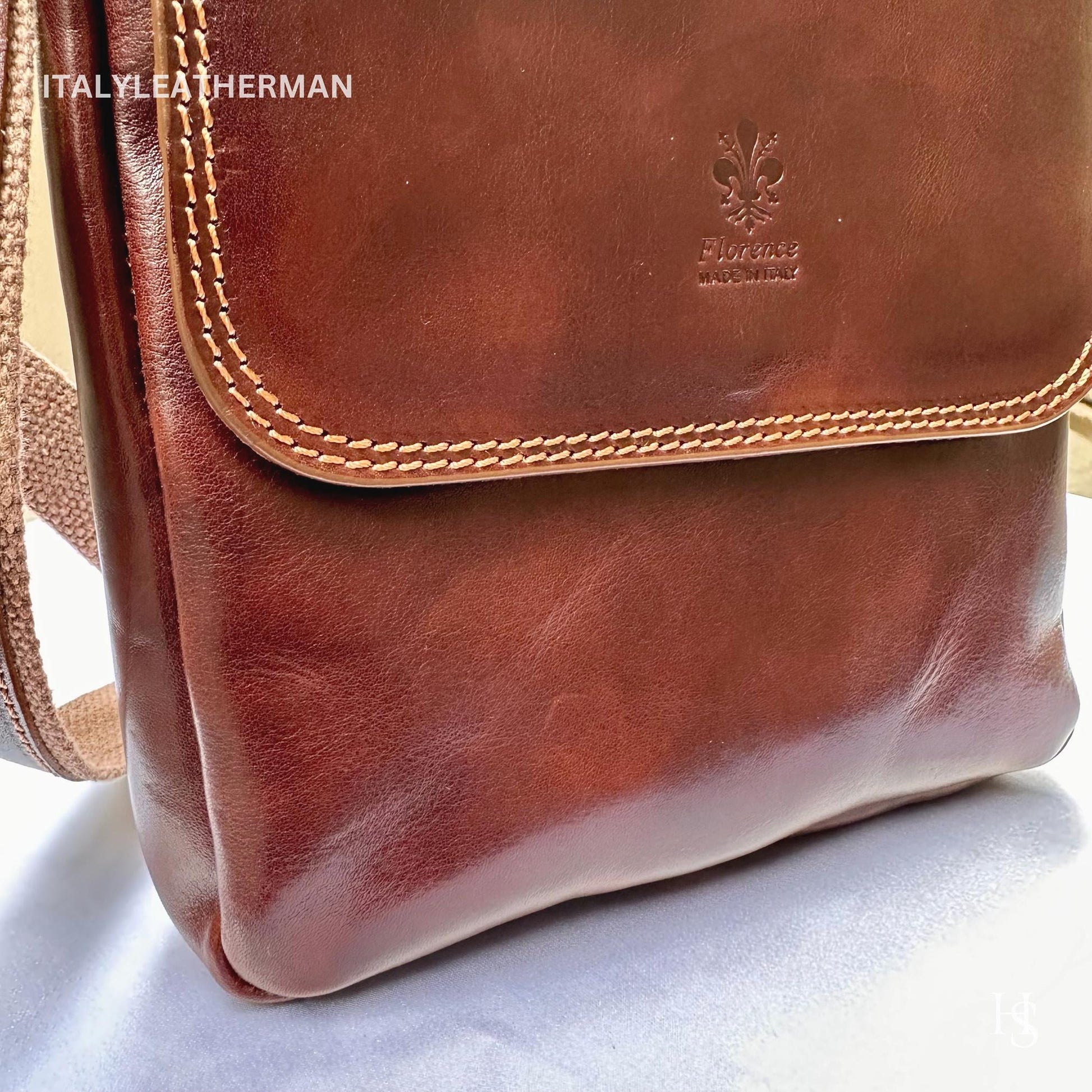 Italian Handmade Leather Crossbody Bags for Men Made In Italy from - Italy Leather Shop